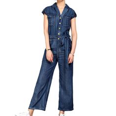 Introducing our 2023 Spring-Summer Collection of women's street-style denim overalls ââ‚?for the trendsetters that aren't afraid to make a statement!Why You'll Love It: Grunge-Inspired: Embrace the trend renaissance with this edgy piece. crafted to embody the spirit of rebellion with its distressed pattern. Loose Fit: Enjoy the comfort of loose-fit shorts. designed to hug your silhouette while ensuring ease. Embroidered Details: Designed with delicate embroidered details for a touch of sophistic Casual Denim Jumpsuit For Workwear, Casual Denim Overall Jumpsuit For Work, Casual Medium Wash Denim Jumpsuit For Work, Chic Medium Wash Cotton Denim Jumpsuit, Cotton Straight-leg Medium Wash Jumpsuits And Rompers, Casual High-rise Jumpsuits And Rompers For Work, Casual Non-stretch Jumpsuits And Rompers For Summer, Casual High Rise Jumpsuits And Rompers For Work, Casual Denim Blue Jumpsuit For Work