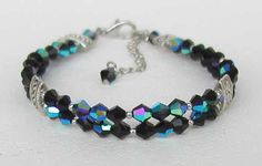 Bracelet bead beaded czech glass for women by AniDesignsllc, $12.95 Elegant Iridescent Beaded Bracelets, Elegant Iridescent Bracelet Jewelry, Elegant Iridescent Round Bead Bracelets, Elegant Iridescent Beaded Crystal Bracelet, Elegant Iridescent Handmade Bracelets, Elegant Faceted Czech Glass Bracelets, Elegant Faceted Czech Glass Bracelet, Elegant Iridescent Crystal Bracelet For Party, Elegant Czech Glass Beaded Bracelets For Party