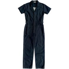 Classic short sleeved boiler suit buttons up front with hidden placket notch collar and front patch pockets. includes side tabs with buttons for synching waist. pre-washed + pre-shrunk.  content + care: 100% cotton denim machine wash cold lay flat or hang to dry  measurements: xs - waist: 32" hips: 37" inseam: 27.5" s - waist: 35" hips: 39" inseam: 27.5" m - waist: 37" hips: 41” inseam: 27.5” l - waist: 38" hips: 42” inseam: 27.5” Utility Style Denim Jumpsuit With Relaxed Fit, Utility Denim Jumpsuit With Short Sleeve And Relaxed Fit, Utility Style Denim Jumpsuit With Short Sleeves For Work, Short Sleeve Denim Utility Jumpsuit For Workwear, Utility Style Short Sleeve Overalls For Workwear, Utility Short Sleeve Overalls For Workwear, Short Sleeve Cotton Overalls For Workwear, Cotton Short Sleeve Overalls For Workwear, Workwear Denim Overall Jumpsuit With Patch Pockets