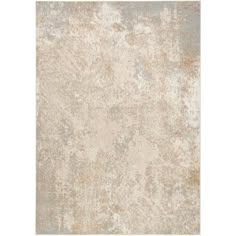 an area rug with beige and grey colors on the top, in front of a white background