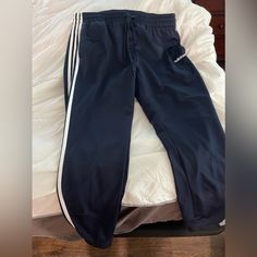 Navy Blue, Jogger Style Women’s Athleisure Pants. Brand New With Tags. Adidas Relaxed Fit Bottoms For Jogging, Adidas Athleisure Joggers For Loungewear, Adidas Relaxed Fit Casual Sweatpants, Adidas Sweatpants For Loungewear In Athleisure Style, Adidas Sweatpants For Loungewear, Athleisure Style, Adidas Sweatpants For Loungewear, Adidas Athleisure Sweatpants For Loungewear, Blue Drawstring Athleisure Pants, Blue Sporty Sweatpants With Drawstring