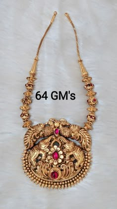 Gold Antique Jewellery, Antique Gold Pendant, Women Gold Necklace, Lariat Necklaces, 22 Carat Gold Jewellery, Mala Jewelry