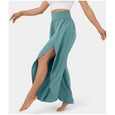 Easily Nail That Chic Coastal Style And Comfort With These Gorgeous Halara Breezeful High Waist Palazzo Pants! These Brand New With Tags Pants In A Stunning Blue Shade Are Perfect For Casual Days At The Shore, Lounging At Home, Or Even Dressing Up. The High-Waisted, Flowy Fit Flatters Every Shape, While The Lightweight, Breathable Fabric Keeps You Cool And Comfortable All Day Long. Size: Large Condition: Brand New With Tags Color: Gorgeous Coastal Blue Features: High Waist, Lightweight, Breathab Pallazo Pants Pattern, Split Yoga, Pants Inspiration, Fitness Pants, Split Legs, Trousers For Women, Summer Pants, Pants Pattern, Palazzo Pants