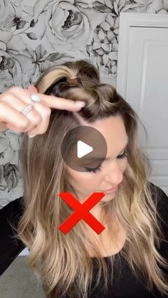 Brooke Roundy Hair Tips Makeup Tips on Instagram: "I love this viral hairstyle but the regular way just doesn’t work for everyone- usually you pull your front section forward and do a simple three strand braid. Instead do the three strand braid upwards and it will lay PERFECT! Was this helpful? 

#hairhaick #frenchbraid #frenchbraids #frenchbraidhairstyle #easyhairstylehack #hairteicks #hairtips" How To Braid Front Part Of Hair, One Braid On Top Of Head, Two Top Braids Hairstyle, Long Hair Off Face Hairstyles, Top Of The Head Braid, Hairstyle With Braids Half Up Half Down, Front Braid Updo, Easy Front Braids To Do On Yourself, Braid For Long Hair Easy