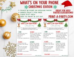 a christmas party game for kids and adults