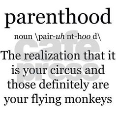 the words parenthood are written in black and white, with an image of a child's face