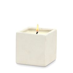 MONDIAL CANDLES: Urban Square Design Small Ceramic Candle Modern Matte White - Artistica.com Square Candle, Reusable Containers, Candle Lit Wedding, Candle Modern, Square Candles, Candle Design, Decorative Candles, Room Scents, Italian Pottery