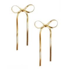 Introducing the Irene Bow Earrings, the perfect addition to any accessory collection. These trendy earrings feature a stylish bow design and are available in silver and gold.• Length: Approx 2.5"• 18k Gold plated stainless steel• Waterproof• Non-tarnishing• Hypoallergenic Formal Earrings, Bow Accessories, Bow Earrings, Bar Bracelets, Custom Name Necklace, Trendy Earrings, Bow Design, Pocket Book, Silver And Gold