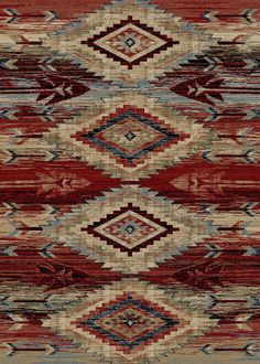 Broken Arrow Area Rug Western Area Rugs, Cabin Rugs, Broken Bow, Southwestern Area Rugs, Southwestern Rug, Warm Colour Palette, Inspire Me Home Decor, Lodge Style, Rustic Rugs