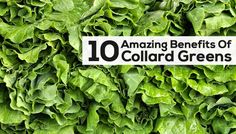 there is a sign that says amazing benefits of collard greens on the side of a wall