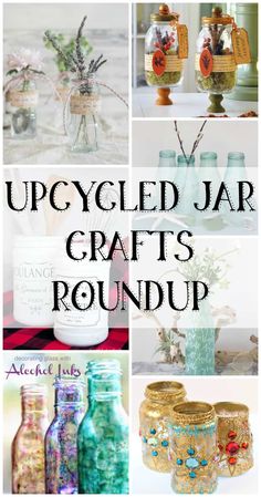 upcycled jar crafts roundup