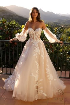 Wedding Dresses Long Floral Wedding Dress White Nude Corset Wedding Dress, Wedding Ideas Dresses, Floral Decal, Floral Wedding Dress, Cute Wedding Dress, Pretty Wedding Dresses, Wedding Dresses Corset, Strapless Corset, Dream Wedding Ideas Dresses