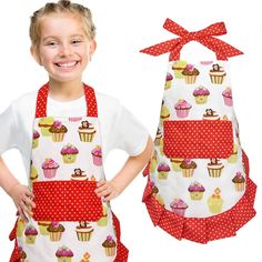 PRICES MAY VARY. Cotton 🧁CUTE APRON FOR LITTLE KITCHEN HELPER: This toddler apron with pockets is printed with cupcakes, 3 bright colors for you to choose, which makes it a perfect gift for your sweet daughter or son. 🧁100% COTTON APRON FOR TODDLER: The cupcake apron is made of high quality cotton, soft to touch, durable and breathable, more comfortable and safety. 🧁BOYS GIRLS KITCHEN BIB APRON: Every children are full of creativity, this adjustable apron will give your toddlers the best prot Gardening Painting, Cupcake Apron, Cute Apron, Toddler Apron, Kid Cupcakes, Apron With Pockets, Cute Aprons, Kitchen Helper, Cotton Apron