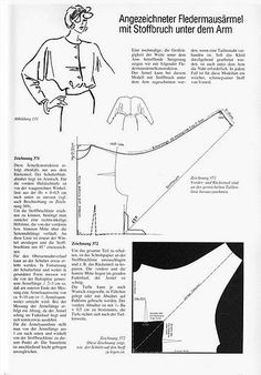 an article in the german paper shows how to sew with different types of clothing