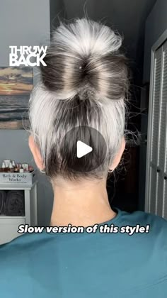 Erika Fenimore | Mature Beauty Bestie on Instagram: "Posting a throwback video.  Thai was one of my most requested slow motion videos. 

It’s super hot here in Florida and this summer is going to be a scorcher. This updo is super easy and perfect for my long hair girlies. 

I miss my long hair.  So glad I cut it, it was for a good cause. But I’m ready for my long locks again. 

Have you ever cut your hair and couldn’t wait for it to grow again??? 

#hairgoals #hairtutorial #haireducation #hairvideos #hairtrends" Messy Long Hair Updo, Long Hair Updo Easy For Older Women, Fancy Top Bun Hairstyles, Things To Do With Long Hair, Long Hair Up Dos Easy, Easy Hair Updos For Long Hair, Hair Updo Videos, Quick And Easy Updos For Long Hair, Easy Buns For Long Hair