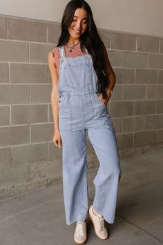 Perfect overalls to wear for any season. Summer 2024 outfit inspiration. Mindy Mae's Market Overalls Trendy Jumpsuit With Adjustable Straps And Bib Front, Trendy Jumpsuits With Adjustable Straps And Bib Front, Relaxed Fit Everyday Overalls And Jumpsuits, Relaxed Fit Everyday Overalls And Rompers, Everyday Relaxed Fit Overalls, Relaxed Fit Everyday Jumpsuits And Rompers, Medium Wash Relaxed Fit Denim Jumpsuit With Bib Front, Casual Denim Jumpsuit For Workwear, Spring Utility Light Wash Jumpsuits And Rompers