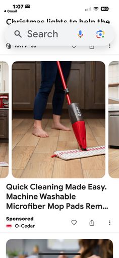 a person using a vacuum cleaner on the floor