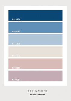 the color scheme for blue and mauve