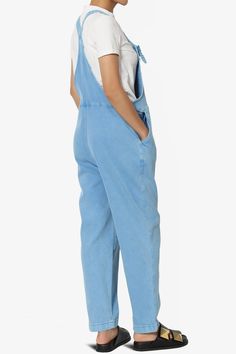 Embrace everyday chic with these denim overalls that blend utility and style. Their adjustable straps and relaxed fit ensure all-day comfort, perfect for casual outings.Made with a soft cotton blend and durable twill, these versatile one-piece jumpsuits are a wardrobe staple for any season.The cropped tapered legs and bib pocket add a contemporary touch to the timeless design, while slant pockets merge convenience with streetwear vibes.Ideal for casual travel, weekend wear, or special occasions, Relaxed Fit Everyday Overalls And Jumpsuits, Relaxed Fit Everyday Overalls And Rompers, Relaxed Fit Everyday Jumpsuits And Rompers, Everyday Relaxed Fit Overalls, Casual Denim Jumpsuit For Workwear, Light Wash Bib Front Denim Jumpsuit, Medium Wash Straight Leg Shortalls, Medium Wash Straight Leg Shortalls In Casual Style, Medium Wash Straight Leg Shortalls Casual