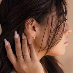 H A L F ∙ M O O N ∙ H U G G I E S Our Half Moon Opal Hoops allow for the beauty of the Opal Gemstone to be fully visible. With the Opal Inlayed on the side of the earring, the gemstone is on full display. Wear these huggie hoop earrings to your first day of school or for your first day on the job and you will surely get noticed. * Material: High Quality Solid 925 Sterling Silver  * Finish: Sterling Silver ∙ 18K Gold  * Hoop Dimensions: ~8mm Inner Diameter | ~12mm Outer Diameter * Featuring Daint Everyday Stackable Earrings, Dainty Stackable Round Earrings, Everyday Stackable 14k Gold Filled Earrings, Minimalist Small Hoop Stackable Earrings, Minimalist Stackable Hoop Earrings, Minimalist Stackable Everyday Earrings, Adjustable Stackable Hoop Earrings For Everyday, Dainty Everyday Stackable Cartilage Earrings, Minimalist Small Hoop Nose Rings For Everyday