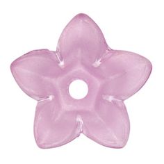 a pink flower shaped object on a white background