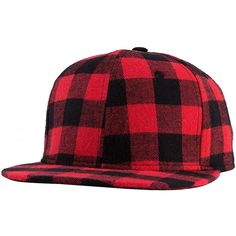 Flannel Plaid Style Hat, High Top Baseball Cap - Red and Black Pattern Baseball Hat Style, Beanies Men, Hat Drawing, Outdoor Hut, Mlb Postseason, Plaid Hat, Checked Fabric, Winter Caps, Plaid Hats