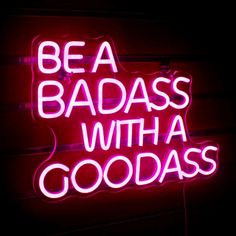 New Condition Originally $169- Offer Me! Other Lights Available! Trendy & Chic Neon Pink “Be A Badass With A Good Ass” Sign. Perfect Aesthetic For Bar, Girl Cave, Club, Kitchen/Cafe/Restaurant, Dorm, Office/Work Space, Bed/Living Room, Photo Prop, Events & Birthday Party! Lightweight & Portable 12x17” 6 Ft Usb Cable High-Quality Materials: Neon Lights Use High-Quality Flexible Silicon Led Strips And Acrylic Panels. Advanced Electrode System Energy Saving- Low Energy Consumption Long Life- Can Ex Urban Outfitters Art, Hanging Balcony, New Year Birthday Party, Dorm Party, Home Decor Western, Space Bed, Office Work Space, Girl Dorms, Bday Decor