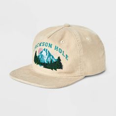 Be ready for their daily adventures with this Jackson Hole Corduroy Hat in Mighty Fine White. Made from durable cotton jersey material for year-round wear, this baseball hat is designed with a slightly curved brim to shield their eyes from direct sunlight. Plus, it features an adjustable buckle closure to help them find the best fit. Cool Hat Designs, Nature Clothes, Flatbill Hat, Flat Brim Hats, Bday Wishlist, Ricky Bobby, Funky Hats, Corduroy Hat, Flat Bill Hats