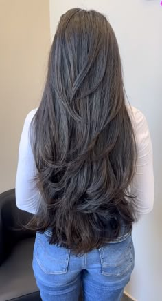 Haircuts For Long Hair Straight, Long Hair Straight, Long Shiny Hair, Haircut Inspo, Really Long Hair, Hair Cut Ideas