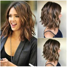 Medium Length Curly Hair, Natural Wavy Hair, Short Curly Wigs, Haircuts For Wavy Hair, Brown Ombre, Front Lace Wigs Human Hair, Medium Hair Cuts, Short Curly Hair, Medium Length Hair Cuts