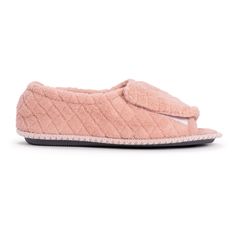 The MUK LUKS®   Women's MaryLou Micro Chenille Slide Slipper has become a favorite with our healthcare and senior customers. These slippers and shoes are each designed to adjust to different foot shapes, sizes and irregularities. These styles offer adjustability for swelling, edema, bunions and post surgery foot care. In addition, the adaptability of our MaryLou Micro Chenille Slide Slipper   offers easy on and off features for those needing assistance when dressing.  100%  micro polyester upper House Shoes Slippers, Cabin Socks, Summer Sock, Suede Slippers, Summer Slippers, Kids Slippers, Post Surgery, Knitted Slippers, Shoe Carnival