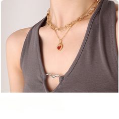 Style: Female Material: Titanium Steel, Mother of Pearl Shell Pearl Type: Cultured Pearl Color: White Necklace Length: 40+5cm Metal Heart Necklace With Clavicle Chain, Trendy Metal Necklaces For Valentine's Day, Trendy Valentine's Day Heart Necklace With Chain, Trendy Heart Necklace With Clavicle Chain For Valentine's Day, Trendy Charm Necklaces With Chain For Valentine's Day, Trendy Charm Necklace With Chain For Valentine's Day, Trendy Charm Necklaces For Valentine's Day, Trendy Open Heart Necklace For Valentine's Day, Trendy Red Pendant Necklace