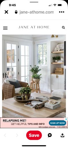 a living room filled with furniture and decor