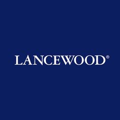 the lancewood logo on a blue background