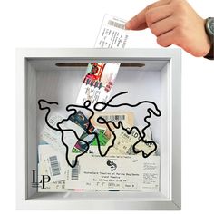 PRICES MAY VARY. PRESERVE YOUR MEMORIES: Don’t let your souvenirs fade into the past! With our travel memory box, you can keep all your cherished items—ticket stubs, postcards, favorite photos, and other memorabilia—safely in one place. This travel shadow box provides the perfect way to protect and display the memories that matter most to you. SHADOW BOX WITH SLOT: Elevate your space with our elegant shadow box frame featuring a clear acrylic front panel and intricate world map design. The adventure archive box comes with a convenient top slot allows you to easily insert and display movie tickets, postcards, and souvenirs. With ample room inside, it offers a stylish way to showcase your treasured memories. HIGH-QUALITY MATERIAL: Crafted from durable, eco-friendly wood, our adventure archiv Travel Souvenirs Display, Souvenirs Display, Travel Shadow Box, Travel Shadow Boxes, Travel Themed Bedroom, Souvenir Display, World Map Travel, World Map Design, Memory Frame