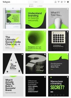 an image of some green and black brochures