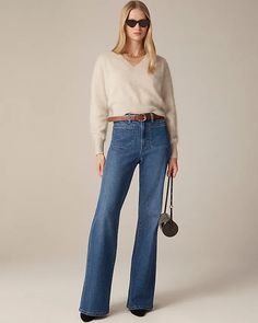 33 J.Crew Items to Shop for in 2025 | Who What Wear Flare Jeans, What To Wear, J Crew, High Rise, My Style, For Women, Clothes For Women, Women Shopping, How To Wear