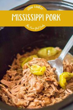 slow cooker mississippi pork with jalapenos in it