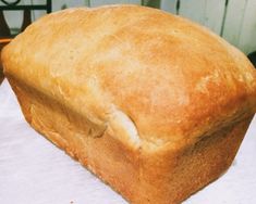 a loaf of bread sitting on top of a table