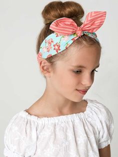 Retro Headband Sewing Pattern – TREASURIE - My Childhood Treasures Headband Sewing Pattern, Headband Sewing, Sewing Headbands, Retro Headband, Childrens Sewing Patterns, Girls Headband, Kids Headbands, Sewing Patterns Girls, Sewing Patterns For Kids