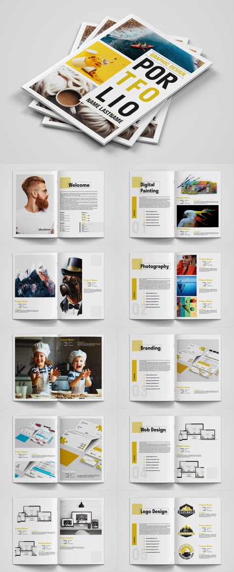 Printed Portfolio Layout, Portfolio Book Design, Photography Portfolio Layout, Portfolio Layout Template, Portfolio D'architecture, Graphic Design Portfolio Book, Indesign Portfolio Template, Indesign Portfolio, Fashion Illustration Portfolio