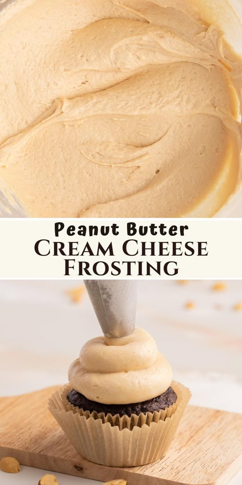 Easy Peanut Butter Frosting, Peanut Butter Frosting Easy, Peanut Butter Cream Cheese Frosting, Butter Frosting Recipe, Peanut Butter Frosting Recipe, Peanut Butter Icing, Frosting Ideas, Butter Cream Cheese Frosting, Frosting Recipes Easy