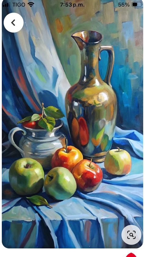 Still Life Old Masters Paintings, Loose Still Life Painting, Still Life Of Fruits, Still Object Reference, Still Life Vase Painting, Still Life Drawing Painting, Still Art Reference, Realism Painting Ideas, Still Life Art Reference