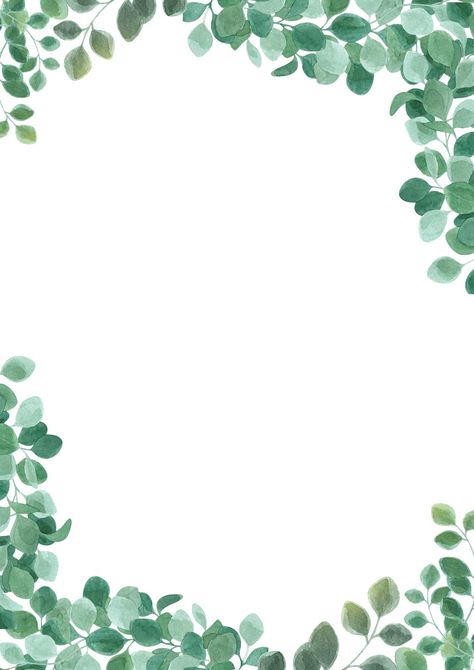 Front Page Background Design, Plant Animation, Leaf Border Design, Front Page Template, Page Boarders, Boarders Designs, Page Background Design, Eco Project, Printable Borders