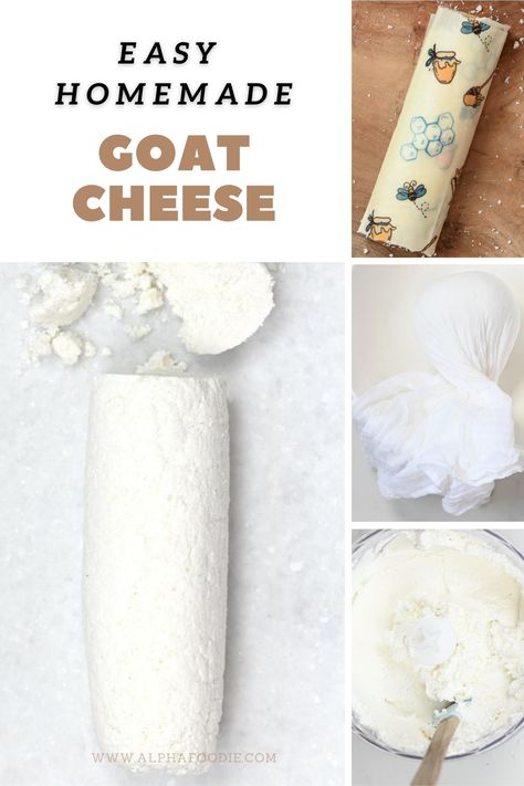 How To Make Goat Cheese, Making Goat Cheese, Make Goat Cheese, Homemade Goat Cheese, Goat Products, Chevre Cheese, Cheese Recipes Homemade, Caramelised Onion Tart, Cheese Making Recipes