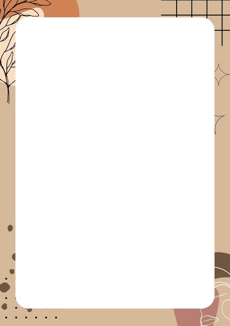 Brown Minimalist Page Border - Templates by Canva Page Borders Design Aesthetic, Boarder Designs Aesthetic, Free Gallery Wall Printables, Aesthetic Boarders Designs, Gallery Wall Printables, Printable Border, Brown Minimalist, Book Art Projects, Colorful Borders Design