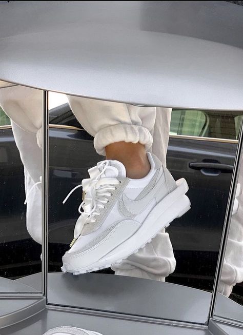 Image about fashion in SHOES by 𝚉𝙾𝙴 on We Heart It Nike Sacai White, Nike Sacai, Dr Shoes, Fresh Shoes, Hype Shoes, Shoe Inspo, Aesthetic Shoes, Swag Shoes, Mode Inspo