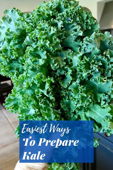 You no longer have to be intimidated by kale! Learn how to easily prep this popular green with my favorite easy way to prepare kale. How To Wash Kale, How To Fix Kale Easy Recipes, How To Prepare Kale How To Cook, Best Way To Cook Kale, How To Cook Kale Greens On Stove, How To Prepare Kale, How To Cook Kale On Stove, Kale Greens Recipe Southern, Cooked Kale Recipes