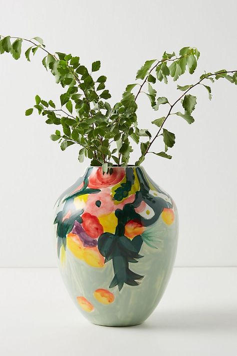 Anthropologie Uk, Bhldn Weddings, Keramik Vase, Pottery Painting, Ceramic Painting, Ceramic Vase, Vases Decor, Ceramic Pottery, Ceramic Art