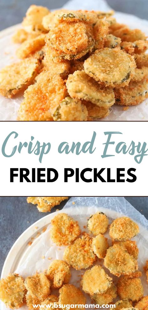 🌟 Elevate your snack game with our Crispy and Easy Fried Pickles! 🥒✨ Perfectly golden and irresistibly crunchy, these air-fried delights are a must-try. 🌬 Skip the deep fryer, embrace simplicity, and indulge guilt-free! Easy Fried Pickles Recipe, Homemade Fried Pickles, Crispy Fried Pickles, Pickle Fries, Homemade Jaffa Cakes, Easy Fried Pickles, Fried Pickle Chips, Deep Fryer Recipes, Deep Fried Pickles